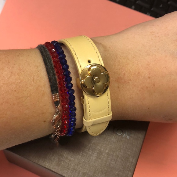 Louis Vuitton Hapi monogram leather bracelet - Picture 2 of 7